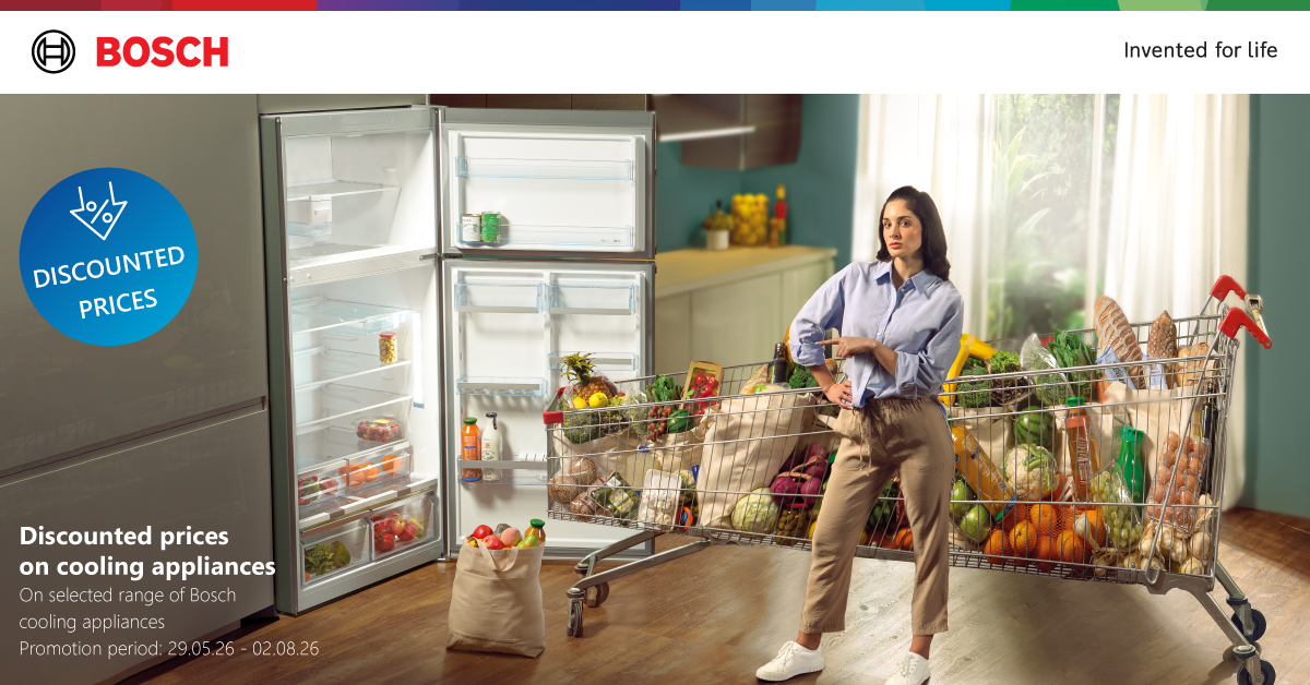 Refreshing discounts on Bosch cooling appliances