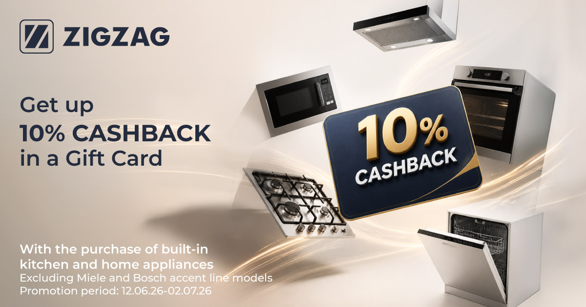 10% cashback on built-in appliances