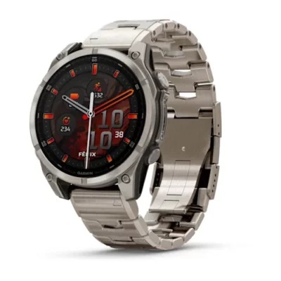 Garmin Fenix 8 – 47 mm, AMOLED Sapphire, Titanium with Vented titanium bracelet