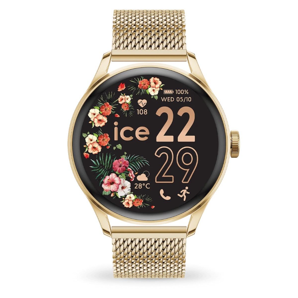 ICE SMART 2.0 Round - Gold - Milanese band 024655