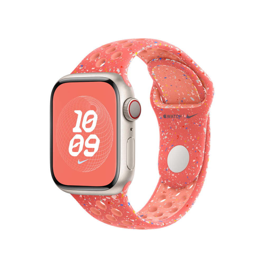 Apple 41mm Magic Ember Nike Sport Band - M/L/MUUY3ZM/A