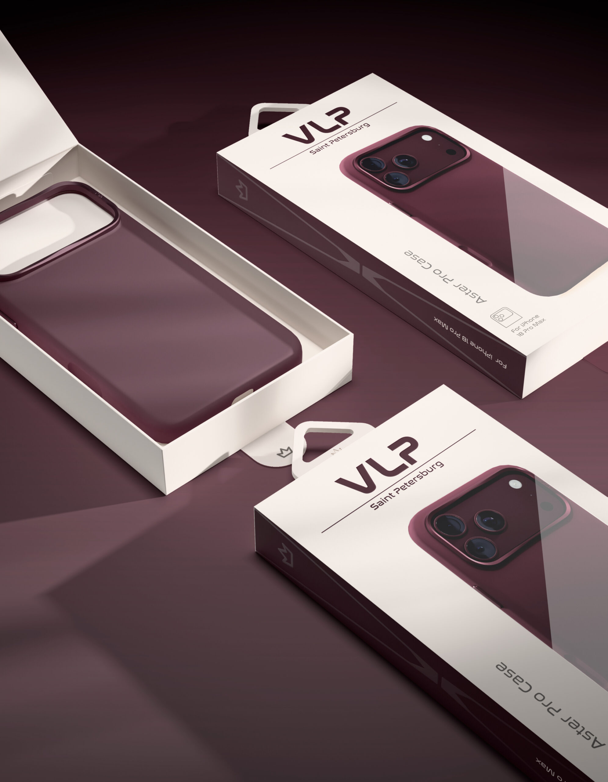 Чехол VLP Aster Pro MagSafe для iPhone 18 Pro Max Dark Cherry 10524240 — 3