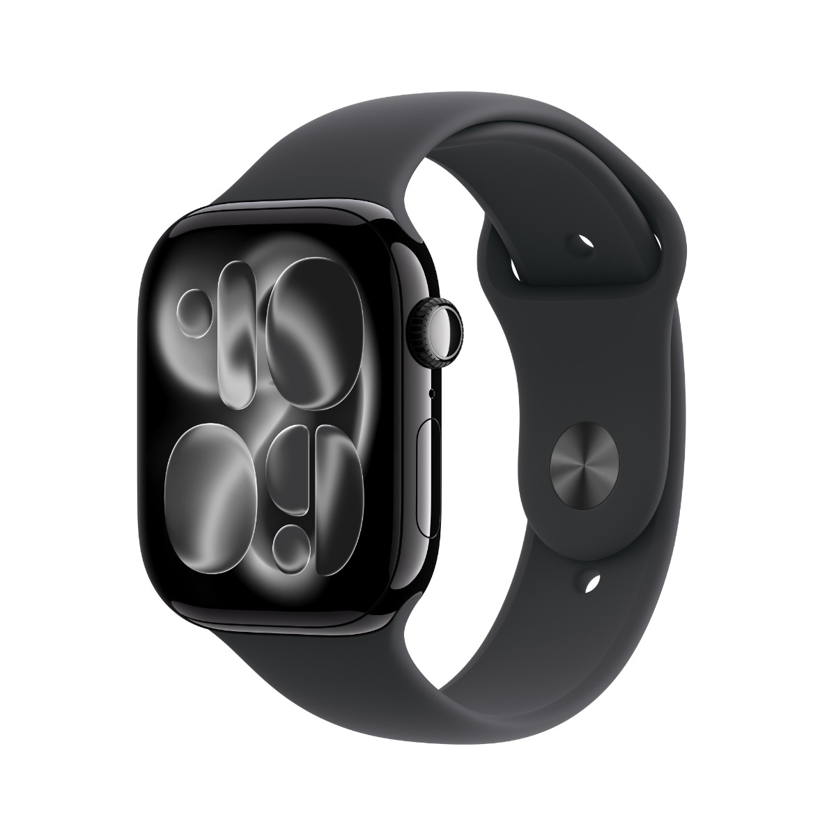 Apple Series 11 GPS 46mm Jet Black, Black Sport Band - S/M /MEUW4RK/A
