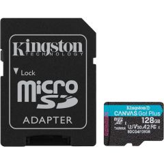 Kingston Canvas Go Plus microSD memory card 128GB (SDCG4/128GB)