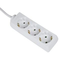 Hama 3-Way Power Strip, 3 m,White (30569)