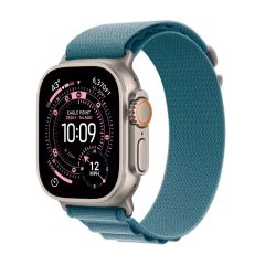 Apple Watch Ultra 3  49mm Natural Titanium, Light Blue Alpine Loop - Large /MEWP4QI/A
