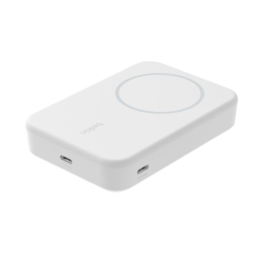 Belkin 10K Qi2 MagSafe Power Bank with Kickstand, White /BPD008BTWH