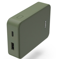 Hama "Colour 10" Power Pack, 10000 mAh, 2 Outputs: USB-C, USB-A, green (201713)
