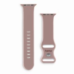 Hama "Fantastic Feel" Interchangeable Wrist Strap for Apple Watch 42/44/45/49 mm, nude(215634)