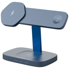 Canyon 3 in 1 Wireless Charging Station, Hexagon 310, Blue /CNS-WCS310DGBL