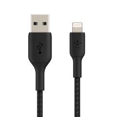 Belkin Lightning Braided Cable,1M,Blk/CAA002BT1MBK