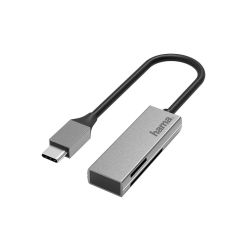 Hama USB Card Reader, USB-C, USB 3.0, SD/microSD, alu (200131)