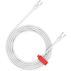 Canyon CND-CC100AB12W/C-C 100W Braided Cable 1.2m White