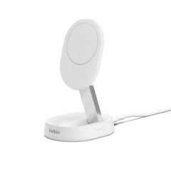 Belkin Folding Wireless Charging Stand With Qi2 Magnetic 15W, White /WIA008BTWH