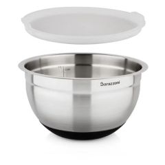 Barazzoni 810160024 bowl stainless-steel with silicone lid 20x14.5cm