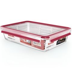 Tefal N1041210 container glass red 3l