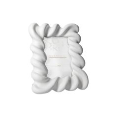 Brandani 51330 Candy white polyresin photo frame 10x15sm