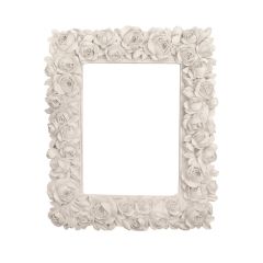 Brandani 51623 rose Ivory polyresin photo frame 13x18sm