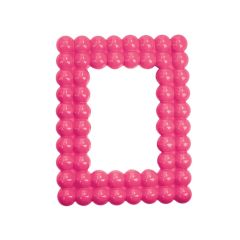 Brandani 51624 pink polyresin photo frame 10x15sm