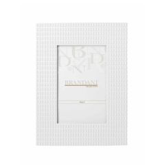Brandani 59212 Lingotto white polyresin photo frame 10x15sm