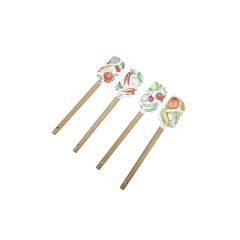 Brandani 51290 removable silicone spatula with wooden handle