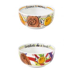 Brandani 52157 ALLEGRA COMBRICCOLA breakfast bowl 2pcs