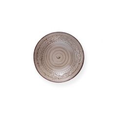 Brandani 55968 SERENDIPITY sand colored stoneware deep plate 20cm