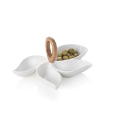 Brandani 54140 OCTUPUS porcelain/bamboo dish