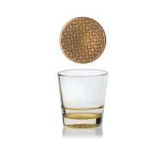 Vidivi M100330 MOSAICO whisky glass gold set 6x400ml - outlet