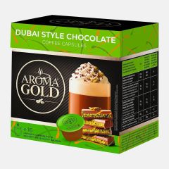 Aroma Gold Dubai style chocolate 16 capsules 256g