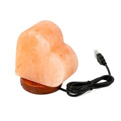 Barry Salt lamp Heart with USB