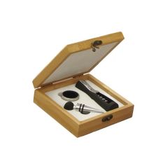 Brandani 52918 wine tasting set with bamboo box 3pcs