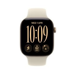 Apple Watch Series 12 42mm Light Gold Aluminium Case, Sand Sport Band - S/M /MJED4