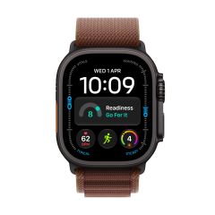 Apple Watch Ultra 4 49mm Black Titanium, Burgundy Alpine Loop - M /MJC14
