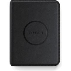 Satechi Vegan Leather Passport Cover with Find My, Black /ST-VPCK
