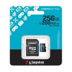 Kingston Canvas Go Plus microSD Memory Card 256GB (SDCG4/256GB)
