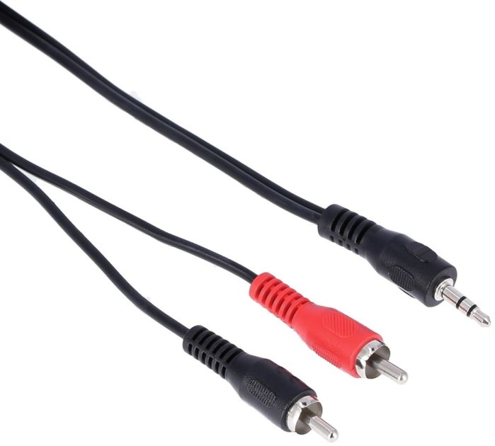 Line Audio Cable Hama Classic Line Audio Cable, 3.5 mm Jack Plug - 2 RCA Plugs, Stereo ...