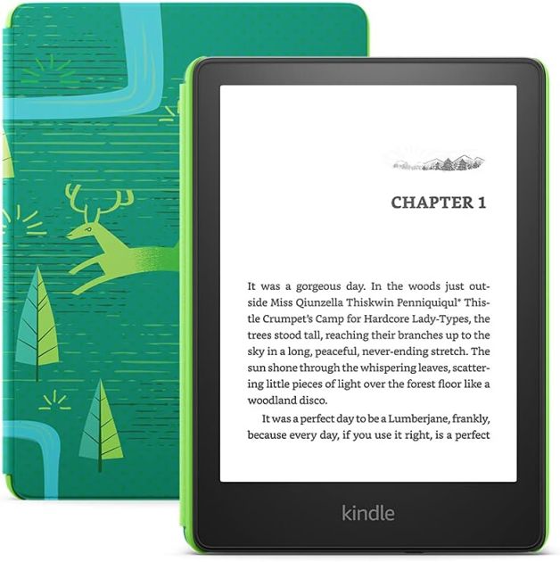 Amazon Kindle Paperwhite 6.8 Kids 16gb Emerald Forest /B0BL8S6ZPT