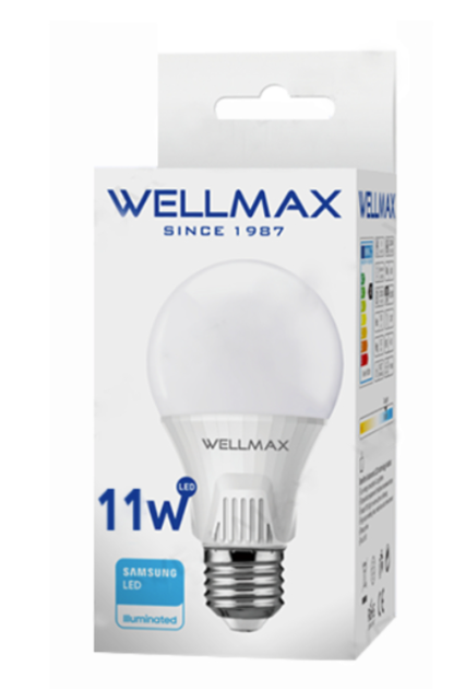 Wellmax LED 11W with battery A80 E27 6500K/ 14108 - Zigzag