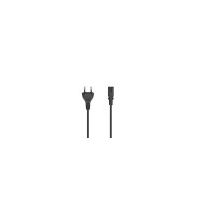 Hama Mains Cable, Euro Plug - 2-Pin Socket (Double Groove), 1.5 m (200732)