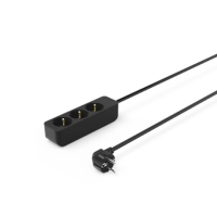 Hama 3-Way Power Strip, 1.4 m, Black (223012)