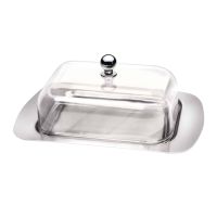 Berlinger Haus BH1968 butter dish with acrylic lid silver