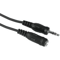 Hama Audio Cable, 3.5 mm Jack Plug/Socket, Stereo, 5 m (205105)