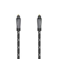 Hama Audio Optical Fibre Cable, ODT Plug (Toslink), Metal, 3.0 m (205140)
