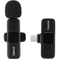 Hama "Smart Wireless" Lavalier Microphone, Wireless Clip-on Mic 0004680