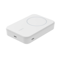 Belkin 10K Qi2 MagSafe Power Bank with Kickstand, White /BPD008BTWH