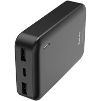 Hama "Pocket 10" Power Pack, 10000 mAh, Outputs: 2x USB-A, anthracite (201708)