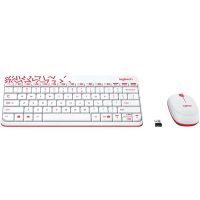 Logitech MK240 Nano WlessCombo Wht/Red L920-008212
