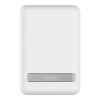 Belkin 5K Qi2 MagSafe Compatible Powerbank with Kickstand, White / BPD004BTWT