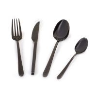 Barazzoni 71490002411 MALACHITE titanium polished cutlery set 24 pcs
